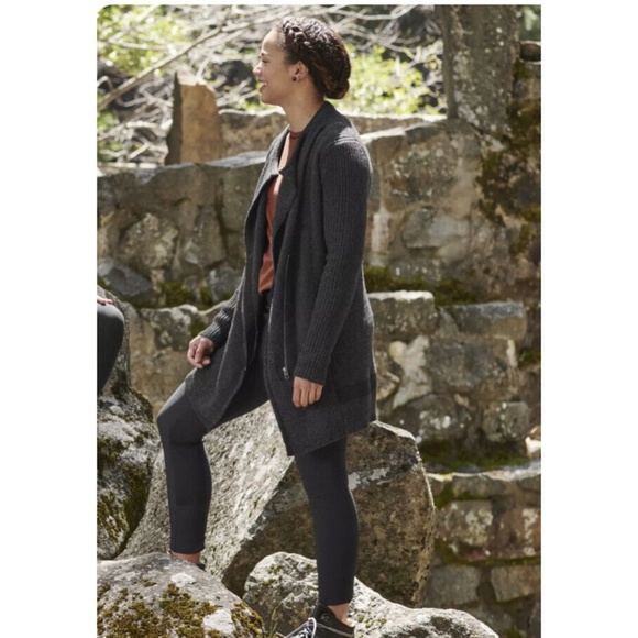 Athleta Style #352993 Sentinel Sweater Moto Wrap Jacket Small - Picture 3 of 13